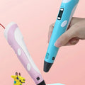 HOMEFISH Electronic 3D Printing Pen with 9M PLA Consumables High-Temperature 3D Graffiti Tool Intelligent Toy Gift