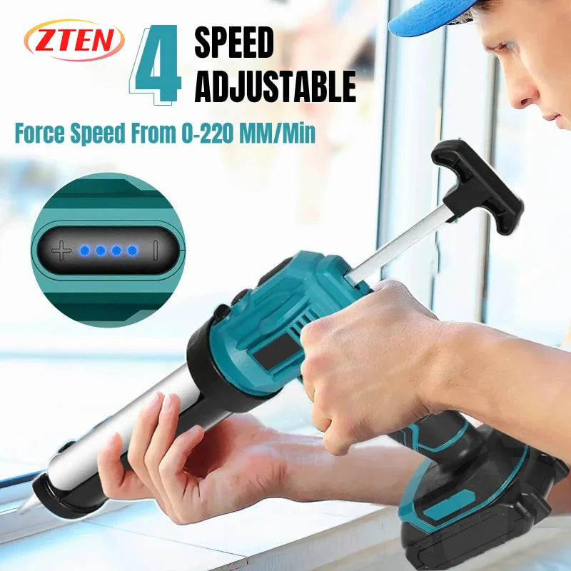 Zten Electric Caulking Gun For Makita 21V Battery Cordless Silicone Seal Sealant Tool for Filling, Sealing - View 2 | SAMAG