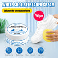 Easy Rub Shoe Polish, Shoe Refurbish Conditioner, Sponge Whitener Remove Yellow Stains for Smooth & White Shoes