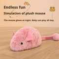 Interactive Plush Mouse Cat Toy Night Luminous Pet Kitten Chew Toy Simulation Mice Self-Entertainment Game