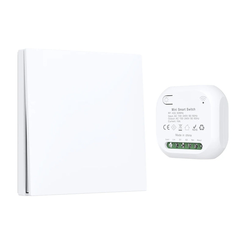 Self-Powered  Wireless Light Switch RF433MHz No Battery Waterproof Wall Panel Remote Control Kinetic Switches  for Home  Schakel