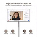22 Inch Smart TV Ultra HD Mini LED Touch Screen with 1200W Camera Android 13 WiFi Portable Table TV for Kitchen Office Home