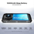 DOOGEE S119 Rugged Phone 6.72" FHD+ IPS Screen 8GB RAM 512GB ROM 100MP AI Main Camera 10200mAh Battery 33W Android 14 NFC