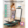 Compact 3.5HP Treadmill with 10% Incline, Handle, and App | SAMAG