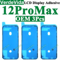 VerdeVida 3pcs OEM Screen Display Adhesive for iPhone 13 Pro Max 11 12 13 14 15 Plus XS X LCD Waterproof Glue Sticker Frame Seal