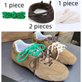 Length 100cm DIY Freedly Round Leather Colorful MIU Shoelaces Canvas Casual  Boots Shoe Laces Rope Shoestrings