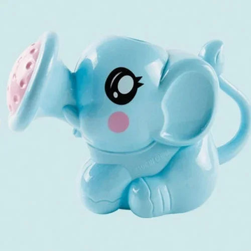 Baby Cartoon Elephant Shower Cup Newborn Child  Shampoo    Water Spoon Bath  2 Color