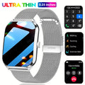 2026 New Smartwatch 1.96 inch Ultra-thin Bluetooth Call Health Monitor IP68 Waterproof 100 Sport Smart Bracelet For  Android iOS