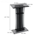 Transparent Acrylic Podium Black Luxury Creative Modern Portable Waterproof Professional Podium Church Auditorium Furniture