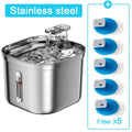 Stainless Steel Automatic Pet Water Dispenser Cat Drinking Fountain With Sensor Filter Cats Dog Ultra Quiet Pump Water Foutain