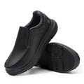 Fitville Men'S Slip-On Shoes Wide Width Leather Casual Shoes Lightweight For Swollen Feet With Arch Support Pain Relief