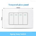 White Tempered Glass Italy USB Type C Smart Fast Charging Wall Socket Plugs Schuko Light Switch Panel Chile TV Sat Computer CAT6