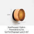 Modern Circular Wall Lamp LED Glass Wall Lamp Sconce Living Room Corridor Bedroom Bathroom Home Decoration Indoor Lighting