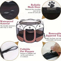 Cat Maternity Room Octagonal Pet Fence Oxford Cloth Waterproof and Scratch-Resistant Foldable Pet Tent Cat Nest Kennel