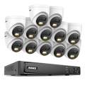 Annke 16CH NVR 12MP HD IP Security Camera Poe 6K Dual Light Audio Fixed Video Surveillance Human Vehicle Detection CCTV System
