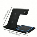 Wireless Charger 3-In-1 Charging Station,Wireless Charger Mobile Phone Holder, LED 3 in 1 Wireless Charger Station For iPhone 17 16 15 14 13 12 Pro Max Apple Watch 10/9/8/7/6/5 AirPods 3/2 Fast Charging Dock