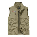 New autumn-winter fashion hooded jacket,men's outdoor stand-up collar functional multi-pocket waterproof and quick-drying jacket