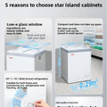 HXL Freezer Large Capacity Frozen Display Refrigerated Fresh-keeping Glass Horizontal Ice Cream Cabinet