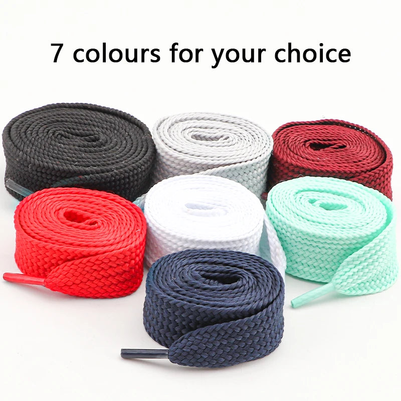 New 1Pair 100/120/140/160CM 2.5cm Wider Laces for Shoes New Sneakers Flat Shoelaces Fashion Rope Shoelace Shoes Accessories