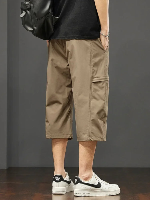 Cargo Shorts Men Working Cropped Pants Summer New Thin Casual Loose Sports Shorts Bermudas Fashion Casual Man Shorts