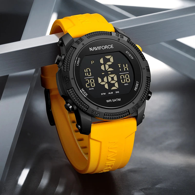 New Original Men Electronic Watches Simple Trend Wild Silicone Strap Wristwatches for Man 5ATM Waterproof - Visuel 4 | SAMAG