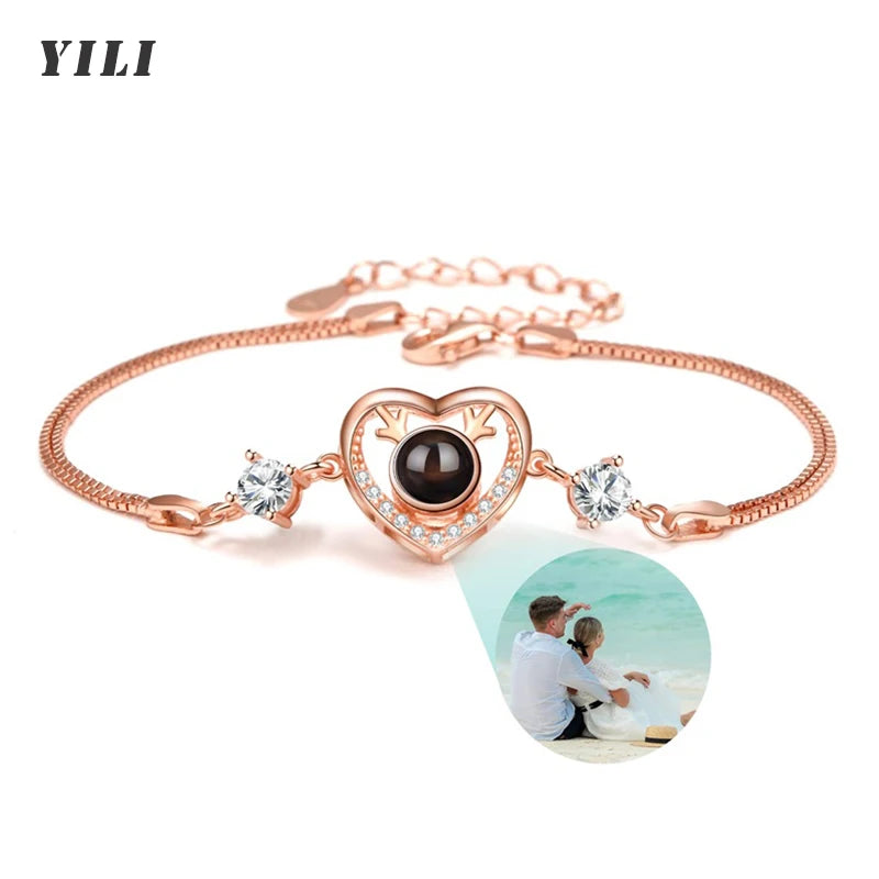 Custom Photo Bracelet Personalized Projection with Picture Inside 100 Languages I Love You Stainless - Visuel 20 | SAMAG