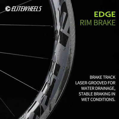 ELITEWHEELS EDGE Carbon Rim Brake Road Wheelset | SAMAG