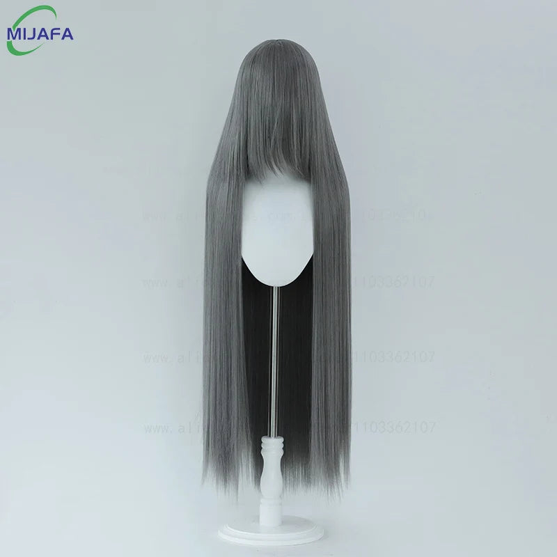 Very High Quality 600g 68 Colors 40 Inch 100cm Long Straight Cosplay Wig With Bangs Heat Resistant Hair Anime Wigs + Wig Cap