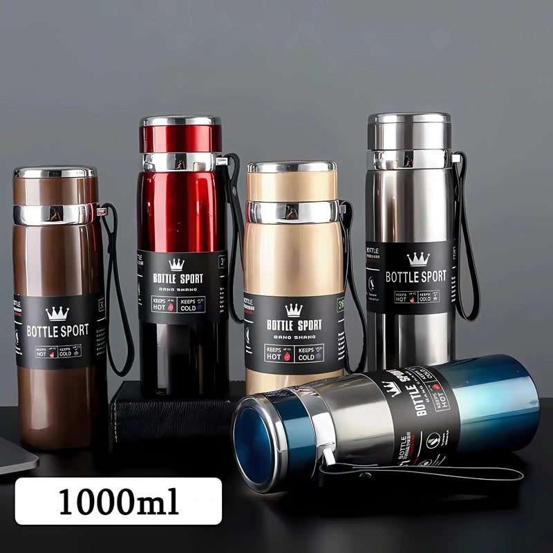 1L Thermal Water Bottle Keep Cold and Hot Thermos for Tea - Visuel 2 | SAMAG