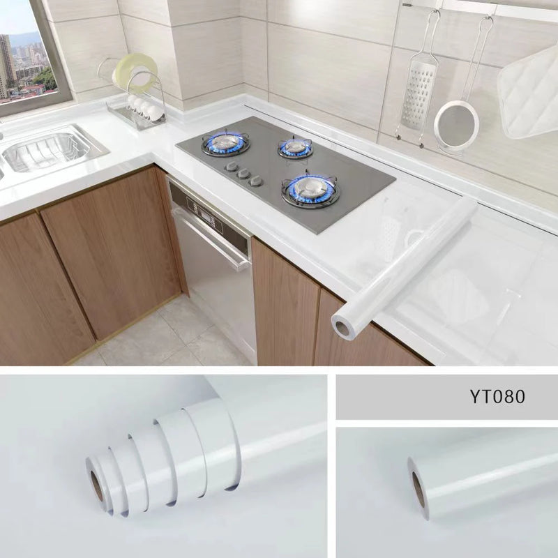 PVC 40cm Waterproof Marble Self-Adhesive Wallpaper Bathroom Cabinet Countertop Contact Paper Waterproof Wall Sticker