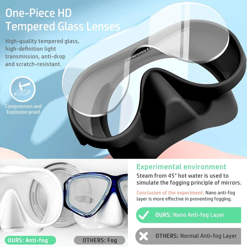 Diving Mask Tube Set Adult Professional Pool Goggles Easy | SAMAG