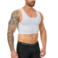 2Pcs Men Sleeveless Compression Vest Gynecomastia Chest Binder Breathable Summer Shaper For Trans FTM Sport Undershirt