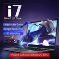 New 15.6" Gaming Laptop 11th Gen Intel i7 NVIDIA MX450 2G 16GB RAM 512GB SSD Fingerprint Unlock 1.8kg Ultra Slim Office Notebook