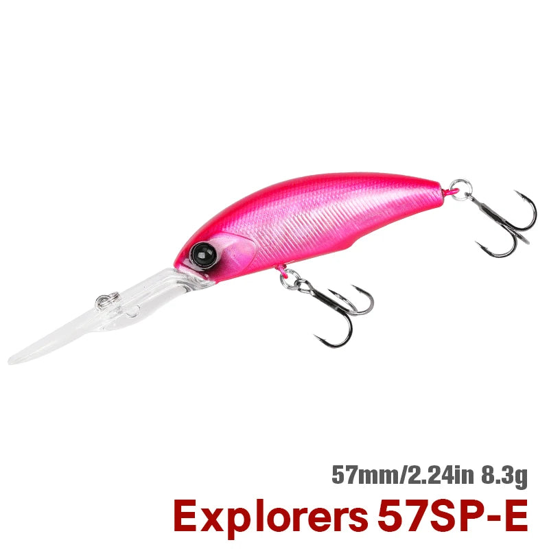TSURINOYA 57SP Deep Dive Suspending Minnow SHAD Fishing | SAMAG
