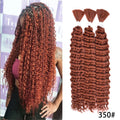 Synthetic Curly Deep Wave Bulk hair For Braiding 20inch No Weft Deep Wave For Braiding Micro Faux Braiding Hair for Boho Braids
