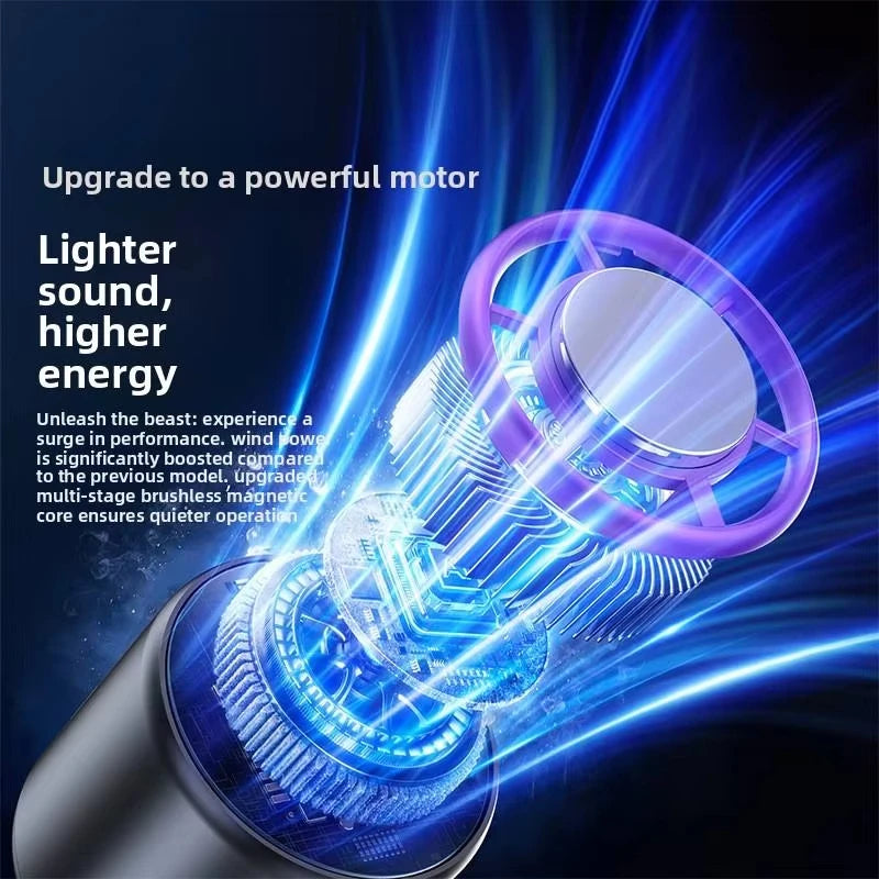 Lenovo Handheld Fan Cooling Ice Cooler Rechargeable USB Brushless Motor 199 High Speed Turbo Jet Fan for Outdoor Travel Office