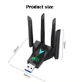 1300Mbps WiFi USB Adapter 2.4G/5Ghz USB3.0 Wi - Fi Dongle 802.11AC 4 - Antenna Wireless Receiver For - Visuel 3 | SAMAG