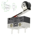20/100/1000Pcs 3Pin Micro Limit Switch SPDT Momentary Push Button Switch 1A/125V Mouse Switch with Handle Roller