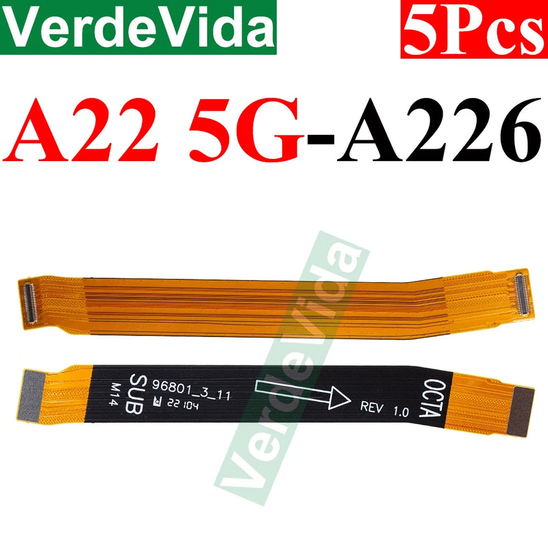 5pcs Main Motherboard Connector Board Ribbon Flex Cable For Samsung A33 A53 A15 A25 A35 A55 A24 A34 A54 A22 A32 A52 A72 Cable