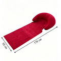Inflatable Flocked Beach Mattress With Pillow 176×55cm | SAMAG