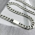 100% S925 Sterling Silver Necklace 7/810MM Punk 925 Chains Original Certified Jewelry Gifts - Visuel 5 | SAMAG
