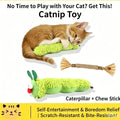 Cat Chew Toys Caterpillar Catnip Molar Toy Silvervine Cat Teaser Interaction Toy Clean Mouth Kitten Toy Pet Supplies Accessories