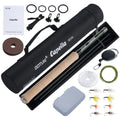 Goture Tenkara Fly Fishing Rod Combo 3.6m Ultralight Carbon Fiber Rod with Line Lure Clipper Portable Tenkara Rod Set Tackles