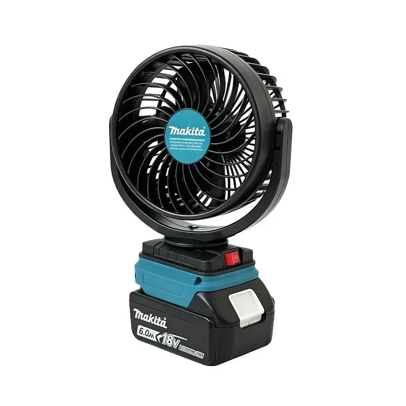 Cordless Makita Fan Cooling 5 Inch Portable With USB Charging Port Adjustable Tilt Mini Air Camping Jobsite - View 3 | SAMAG