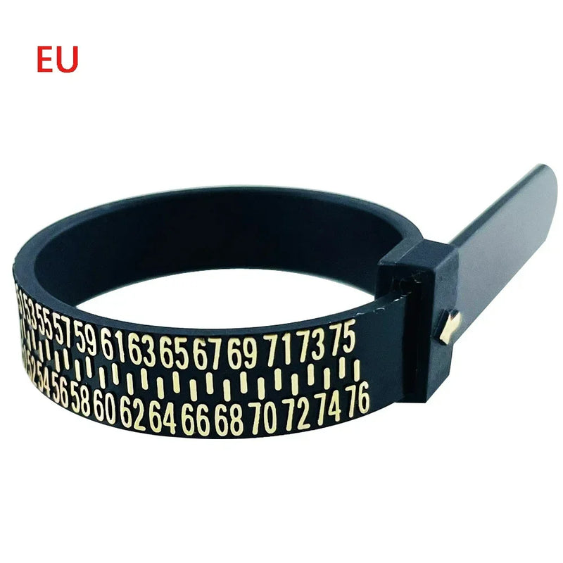 1pc Ring Sizer Measure Plastic UK US EU JP HK Size Loop Ring Size Measuring Tools Finger Gauge Ring Sizer Jewelry Sizing Tool
