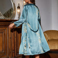 Women's Loungewear Set With Tied Robe And Long Sleep | SAMAG