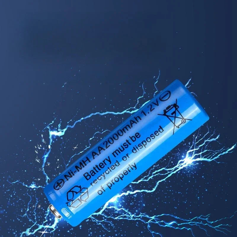 AA AAA 2000mAh 1.2V 1-60 Pcs Battery Rechargeable 2A 3A Ni-MH Batteries with Quick Charger for Toys Mouse Keyboard Flashlights