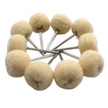 10PCS Jewelry Polishing Wheel Cloth Cotton Wool Brass Steel Wire Abrasive Brush For Rotary Tools 2.35 Shank