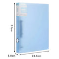 Clear Colors A4 Binder 4-Ring Folder For Documents Organizer Large Capacity A4 File Binder Cover