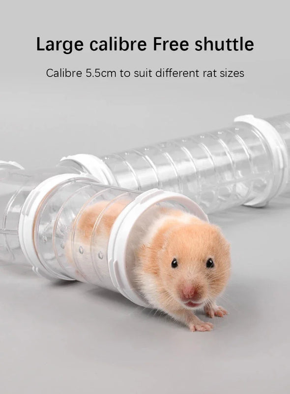 New Hamster Coop External Pipelines Can Be Randomly Spliced DIY Landscape Design Pipes Hamster Cage Modification Movement Tunnel